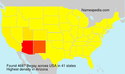 Surname Begay in USA Surname Begay in USA