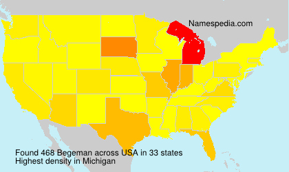 Surname Begeman in USA Surname Begeman in USA