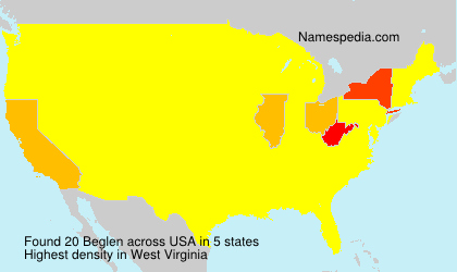 Surname Beglen in USA Surname Beglen in USA
