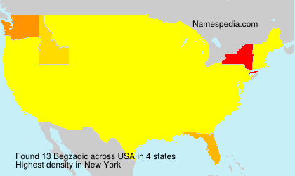 Surname Begzadic in USA Surname Begzadic in USA