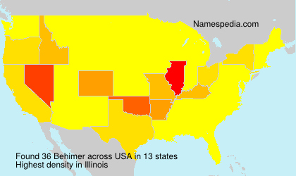 Surname Behimer in USA Surname Behimer in USA