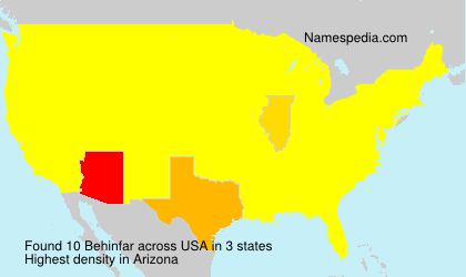 Surname Behinfar in USA Surname Behinfar in USA