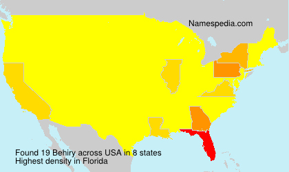Surname Behiry in USA Surname Behiry in USA