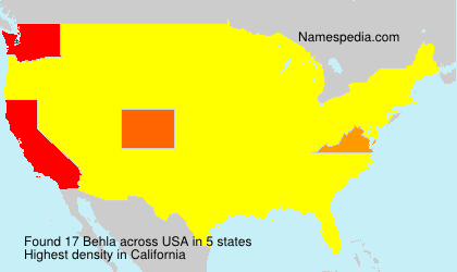 Surname Behla in USA Surname Behla in USA