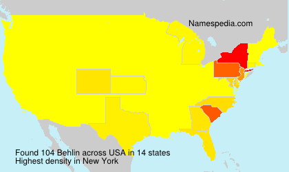 Surname Behlin in USA Surname Behlin in USA