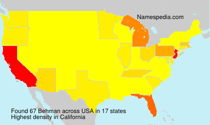 Surname Behman in USA Surname Behman in USA