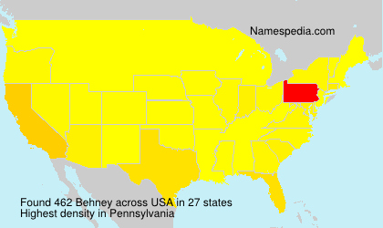 Surname Behney in USA Surname Behney in USA