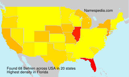 Surname Behren in USA