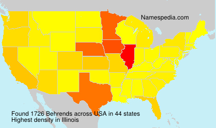 Surname Behrends in USA Surname Behrends in USA