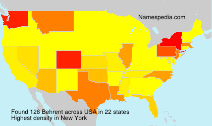 Surname Behrent in USA Surname Behrent in USA