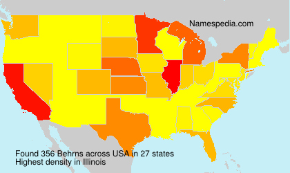 Surname Behrns in USA