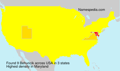 Surname Behuncik in USA Surname Behuncik in USA