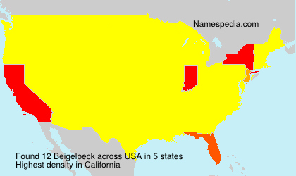 Surname Beigelbeck in USA Surname Beigelbeck in USA