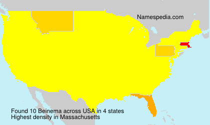 Surname Beinema in USA Surname Beinema in USA