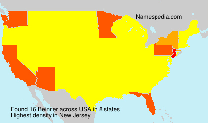 Surname Beinner in USA Surname Beinner in USA