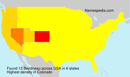 Surname Beirdneau in USA Surname Beirdneau in USA