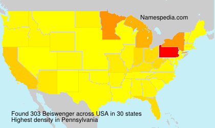 Surname Beiswenger in USA Surname Beiswenger in USA