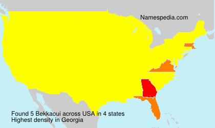 Surname Bekkaoui in USA Surname Bekkaoui in USA
