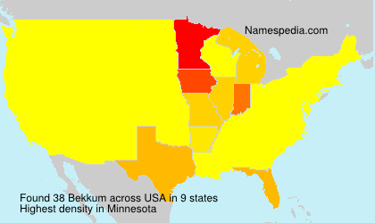 Surname Bekkum in USA Surname Bekkum in USA