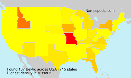 Surname Bektic in USA Surname Bektic in USA