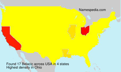 Surname Belacic in USA Surname Belacic in USA