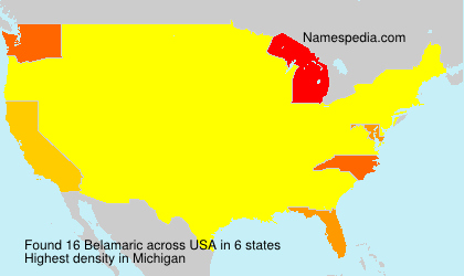 Surname Belamaric in USA