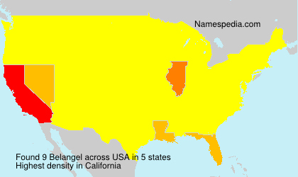 Surname Belangel in USA Surname Belangel in USA