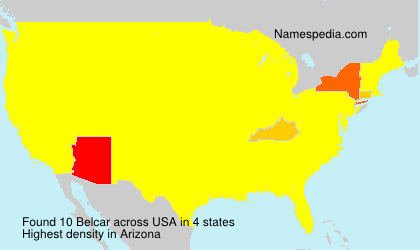 Surname Belcar in USA Surname Belcar in USA