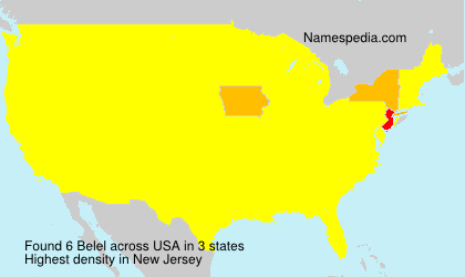 Surname Belel in USA Surname Belel in USA