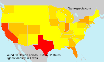 Surname Beleon in USA Surname Beleon in USA