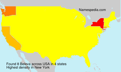 Surname Beleva in USA Surname Beleva in USA