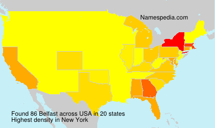 Surname Belfast in USA Surname Belfast in USA