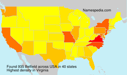 Surname Belfield in USA Surname Belfield in USA
