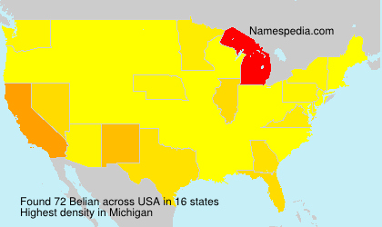 Surname Belian in USA Surname Belian in USA