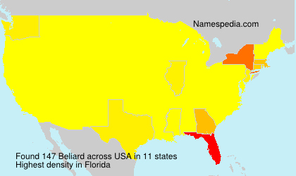 Surname Beliard in USA Surname Beliard in USA