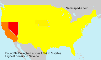 Surname Belingheri in USA Surname Belingheri in USA