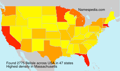 Surname Belisle in USA Surname Belisle in USA