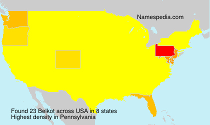 Surname Belkot in USA Surname Belkot in USA