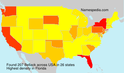 Surname Bellack in USA Surname Bellack in USA
