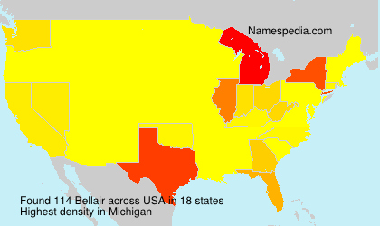Surname Bellair in USA Surname Bellair in USA