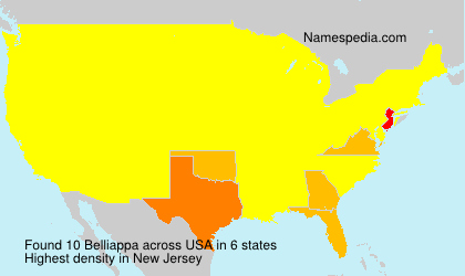Surname Belliappa in USA Surname Belliappa in USA