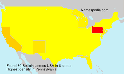 Surname Bellicini in USA Surname Bellicini in USA