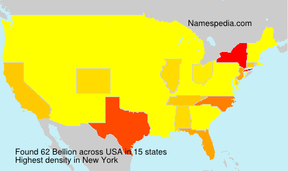 Surname Bellion in USA Surname Bellion in USA