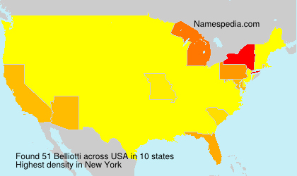 Surname Belliotti in USA Surname Belliotti in USA