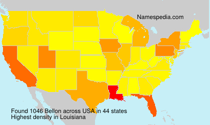 Surname Bellon in USA Surname Bellon in USA