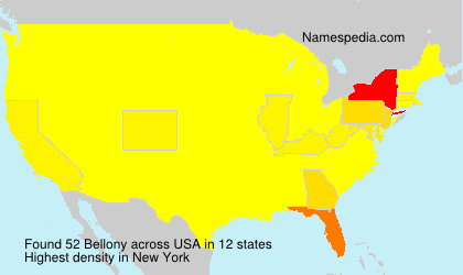 Surname Bellony in USA