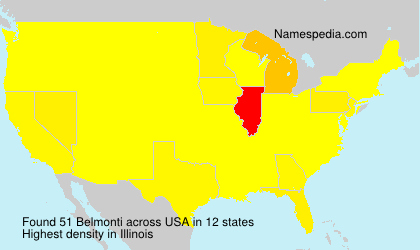 Surname Belmonti in USA Surname Belmonti in USA