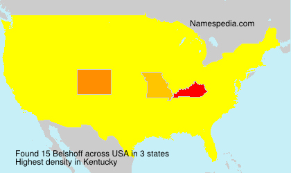 Surname Belshoff in USA Surname Belshoff in USA