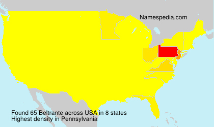 Surname Beltrante in USA Surname Beltrante in USA