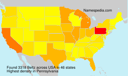 Surname Beltz in USA Surname Beltz in USA